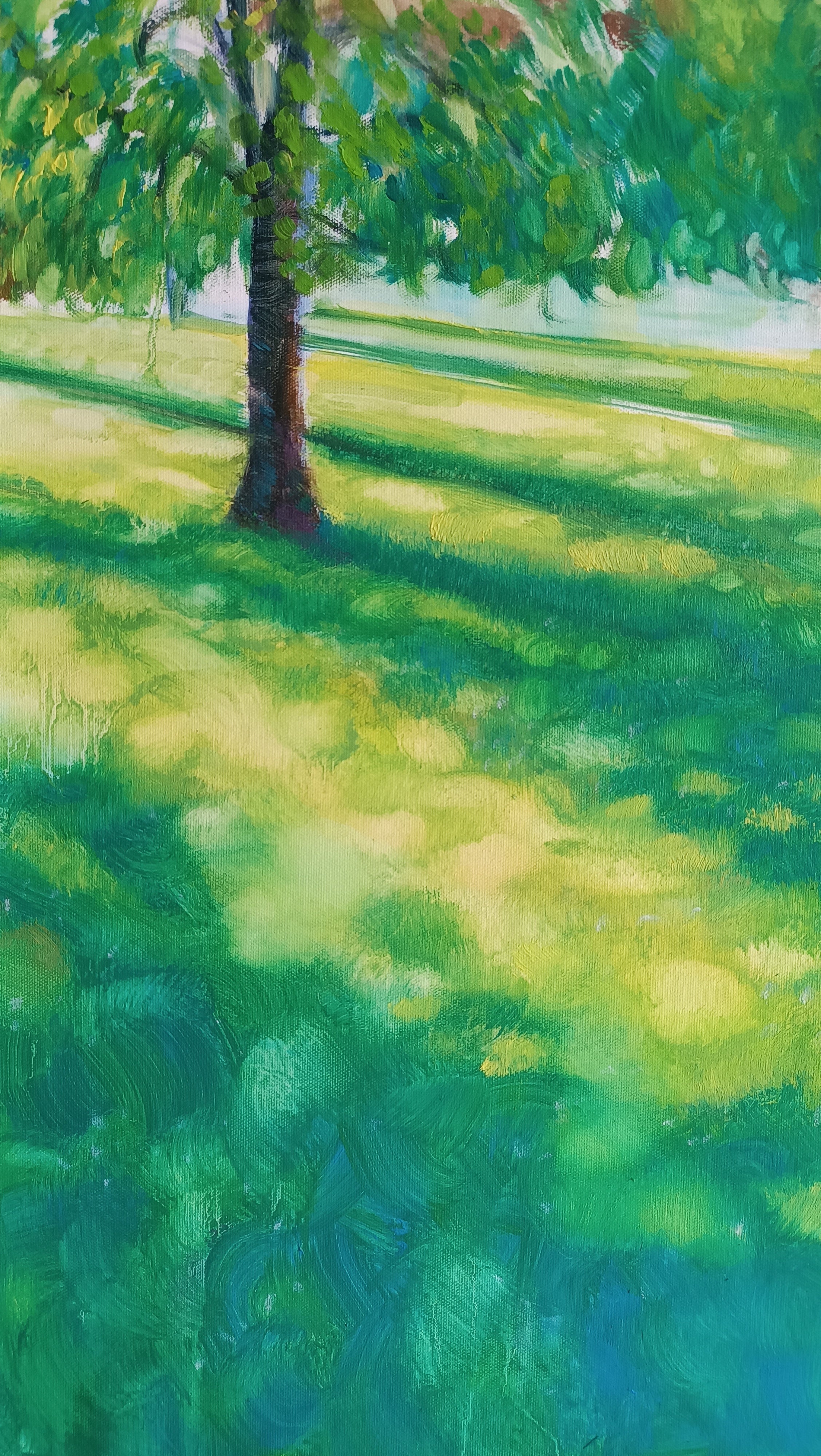 Luce che cammina sul prato