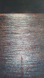 Dipinto Olio Su Tela “Cupio Dissolvi Inside The Sea”